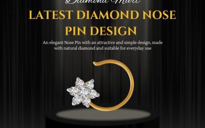 Latest diamond nose pin design at best price