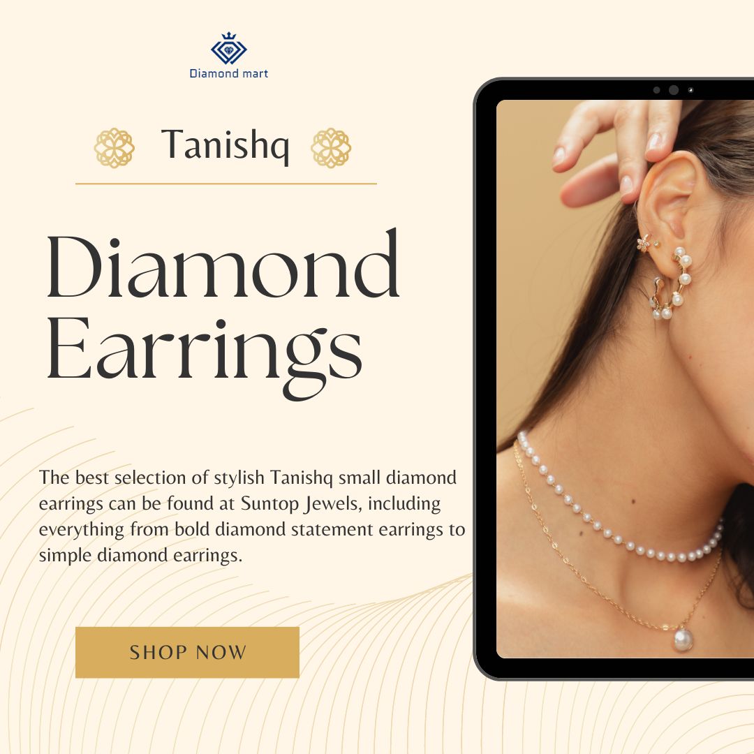 Buy Tanishq Diamond Earrings Online