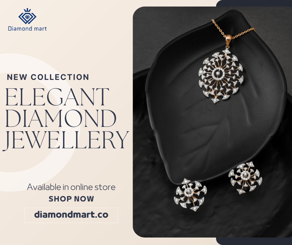 Buy Small Diamond Pendant Set Online in India